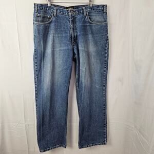 Eddie Bauer Mens Blue Relaxed Fit Denim Jeans Medium Wash Tag 40x30 Act 38x29